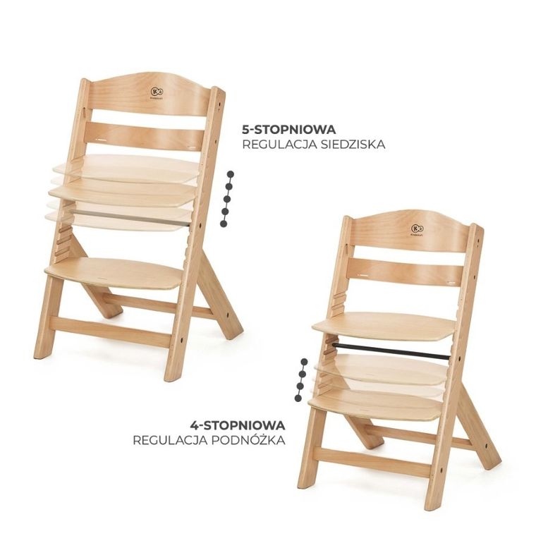 Kinderkraft, Enock, krzesełko do karmienia, brown