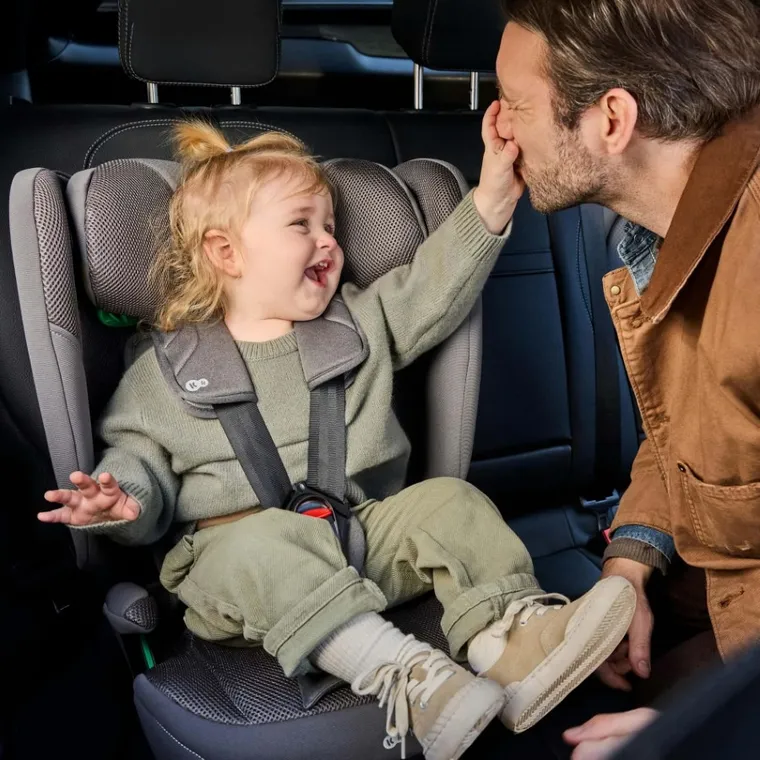 Kinderkraft, FIX2GO, i-Size, fotelik samochodowy, Grey, 76-150 cm