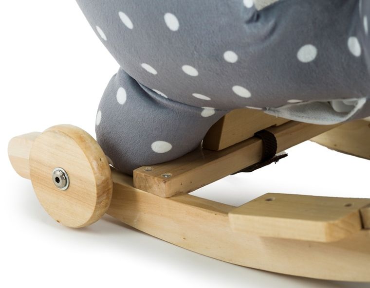 Kinderkraft, konik na biegunach z funkcją jeździka, szary