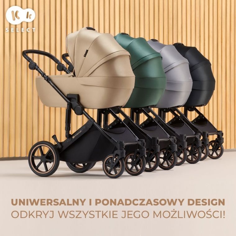 Kinderkraft, Prime 2, wózek wielofunkcyjny, 3w1, Shadow Grey