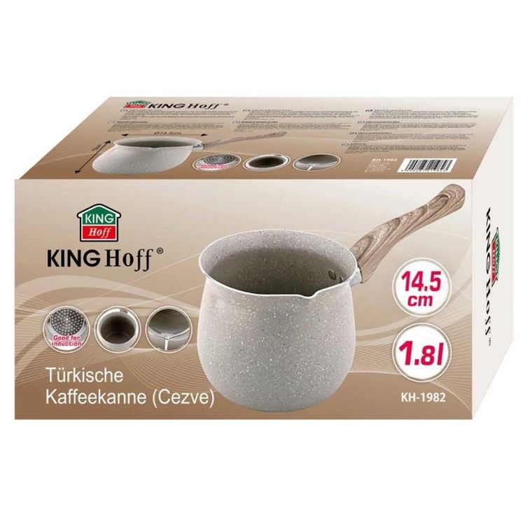 Kinghoff, tygielek marmurkowy do kawy po turecku, 1,8l, kh-1982