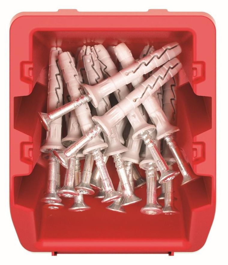 Kistenberg, zestaw pojemników warsztatowych, Bineer short, 10 szt., czerwony