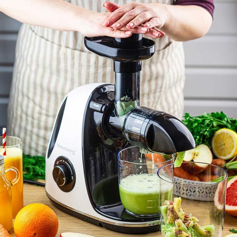 Klausberg, sokowirówka, wyciskarka wolnoobrotowa, biała, KB-7864