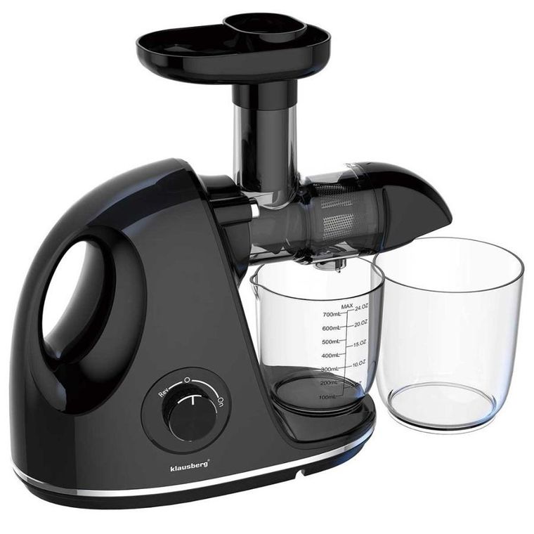 Klausberg, sokowirówka, wyciskarka wolnoobrotowa, czarna, KB-7861