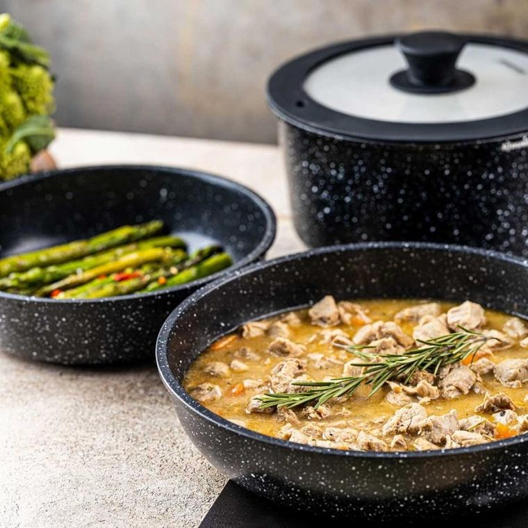 Klausberg, zestaw garnków marmurkowych, 5 elementów