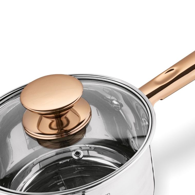 Könighoffer, Bari Rose Gold, komplet garnków, indukcja, 12 elementów