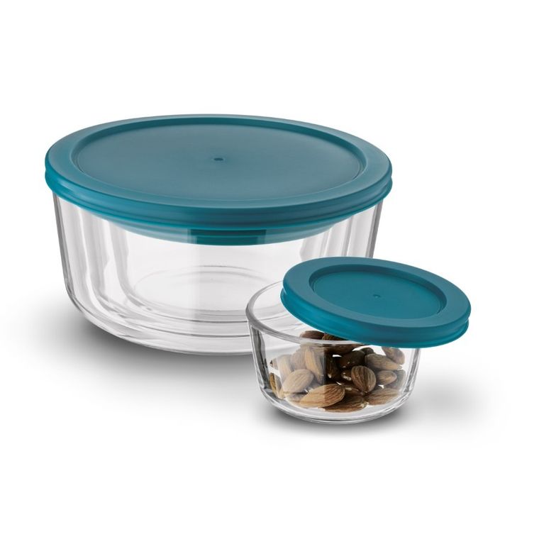 Könighoffer, Miranda, miski szklane borokrzemowe z pokrywkami, 4 szt.