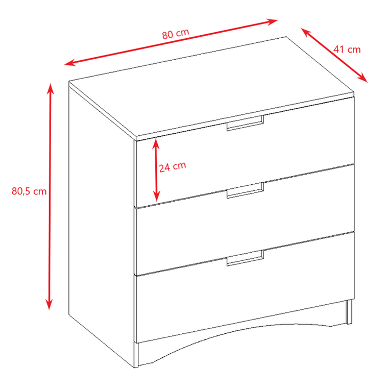 Kocot Kids, Classic, komoda, biała