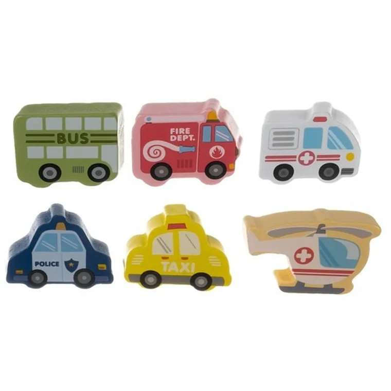 Kruzzel, miasto, klocki drewniane, 100 szt.