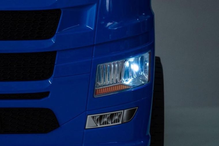 Lean Cars, auto na akumulator, Scania 500R HL698 4-4, niebieskie