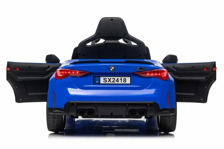Lean Cars, BMW M4, pojazd na akumulator, niebieski