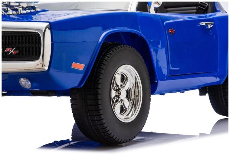 Lean Cars, Dodge Charger R/T, pojazd na akumulator, DLS-K12 24V7Ah, niebieski