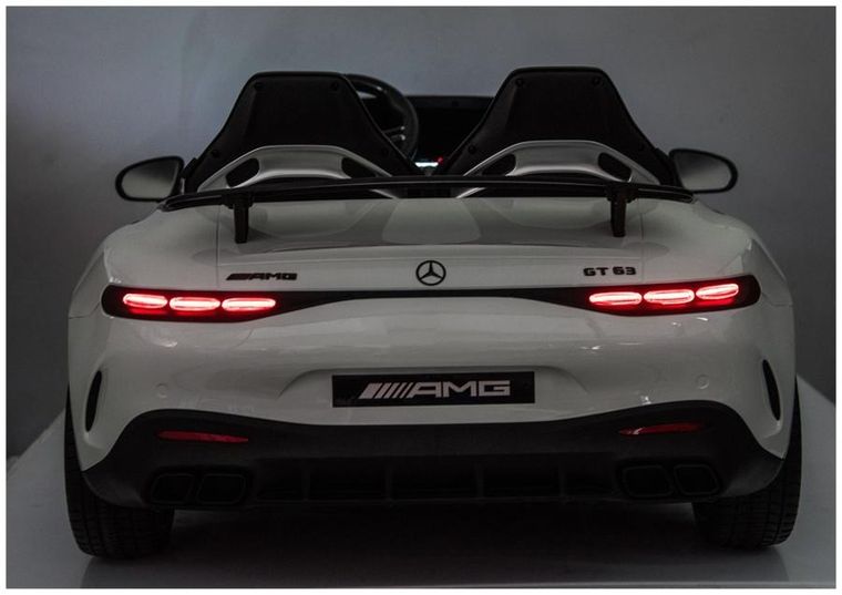 Lean Cars, Mercedes GT63 AMG, pojazd na akumulator, DK-GT63 24V LCD, biały