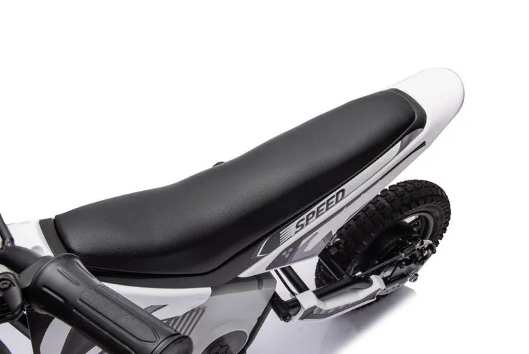 Lean Cars, motor crossowy, pojazd na akumulator, A9901, biały