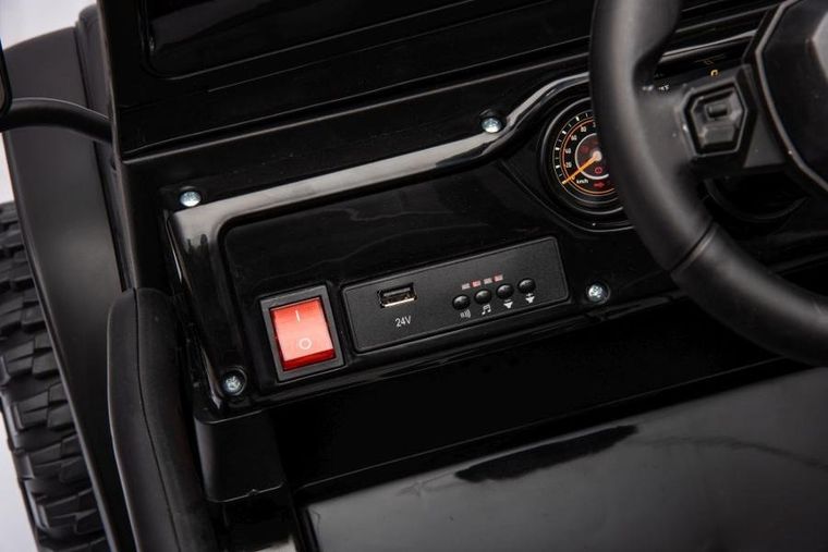 Lean Cars, pojazd na akumulator, YSA8813, czarny