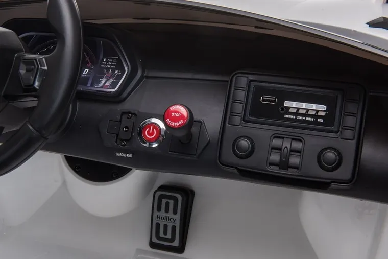 Lean Toys, Lamborghini Aventador SX2028, pojazd na akumulator, biały