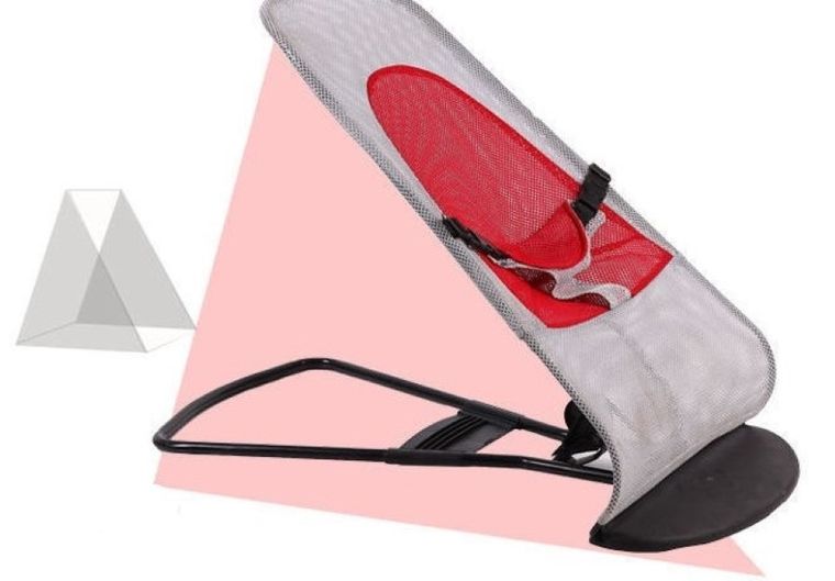 Leżaczek, bujaczek, szary