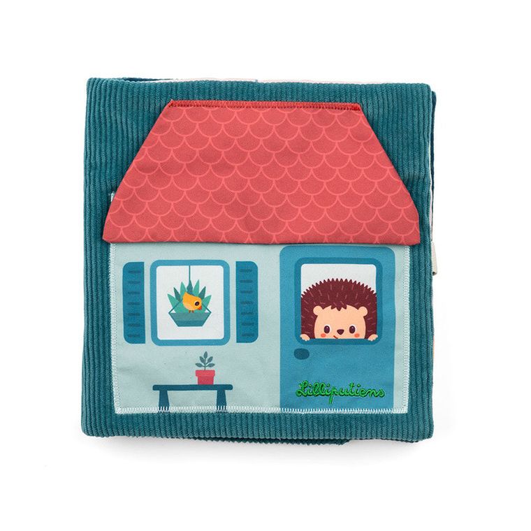 Lilliputiens, Jeżyk Leon, Emocje, książeczka aktywizująca z mini pacynkami, 18m+