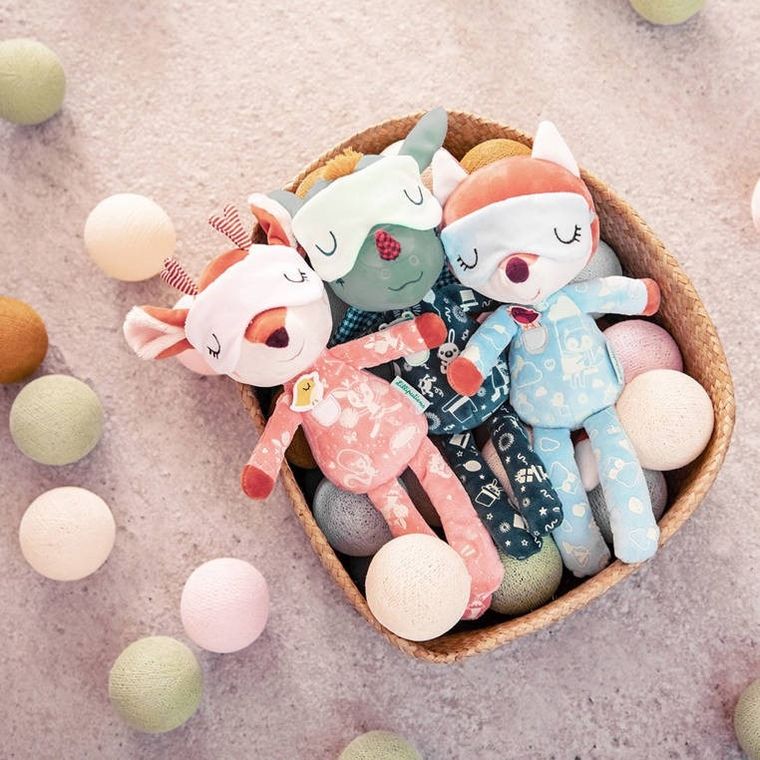 Lilliputiens, maskotka do spania z elementami fluorescencyjnymi, Sarenka Stella, 6m+