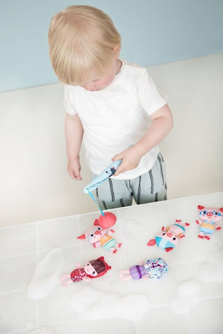 Lilliputiens, Wilk Louis, zestaw do wędkowania w kąpieli, 12m+