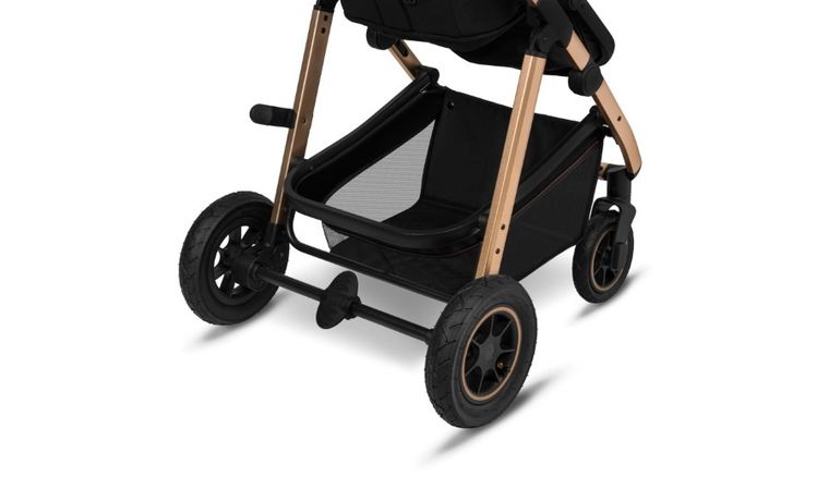 Lionelo, Amber 2in1, wózek wielofunkcyjny, Black Onyx