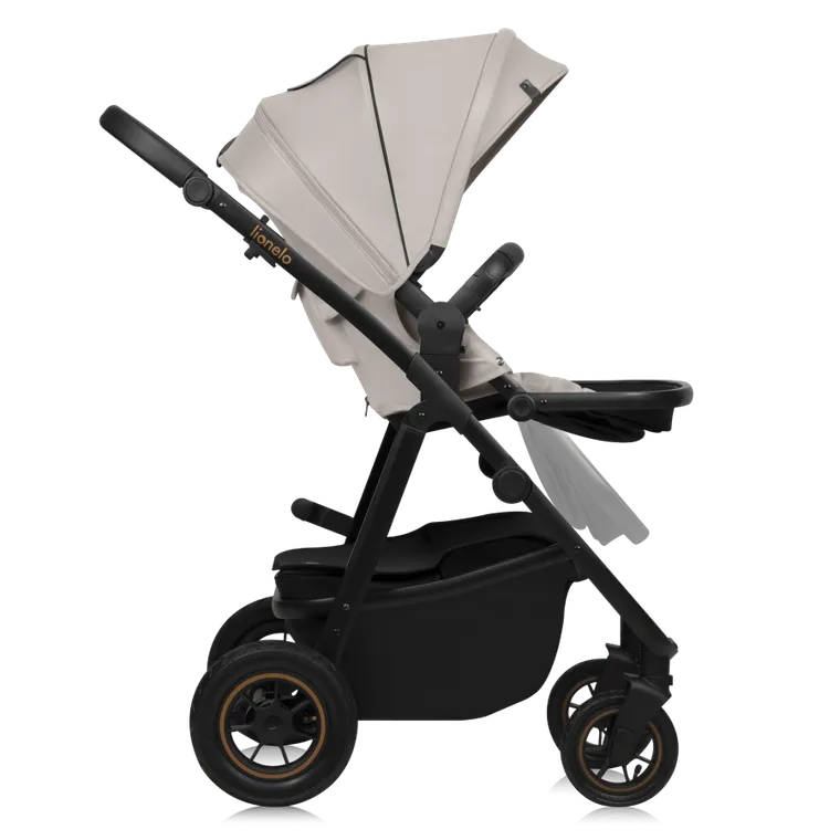 Lionelo, Amber Plus, wózek wielofunkcyjny 3w1, Beige Sand