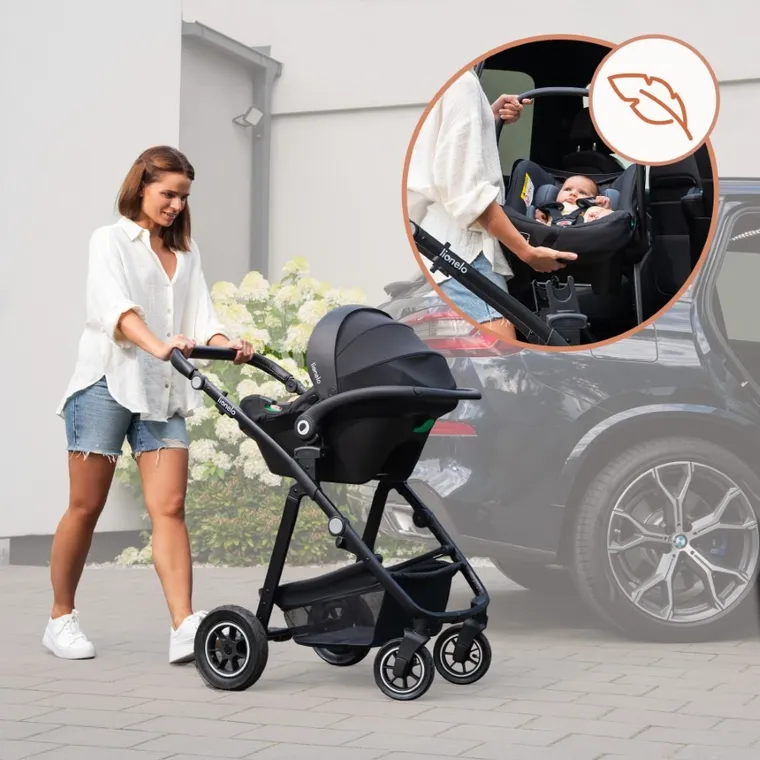 Lionelo, Astrid, i-Size, fotelik samochodowy z bazą, Beige Taupe