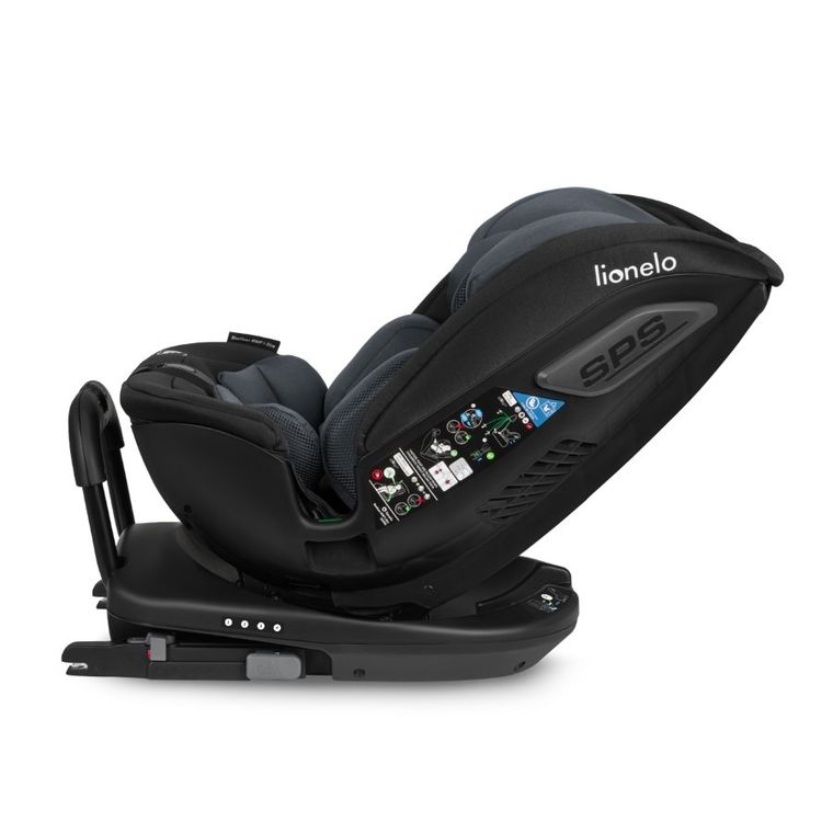 Lionelo, Bastiaan, RWF, I-size, fotelik samochodowy, Grey Stone, 0-36 kg, 40-150 cm