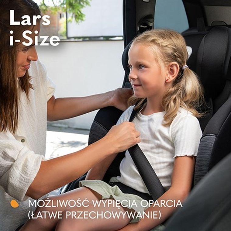 Lionelo, Lars, I-size, fotelik samochodowy, 100-150 cm, Pink Baby