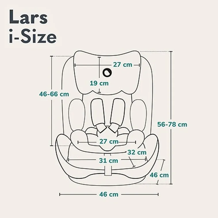 Lionelo, Lars, I-size, fotelik samochodowy, 100-150 cm, Sporty Black Red