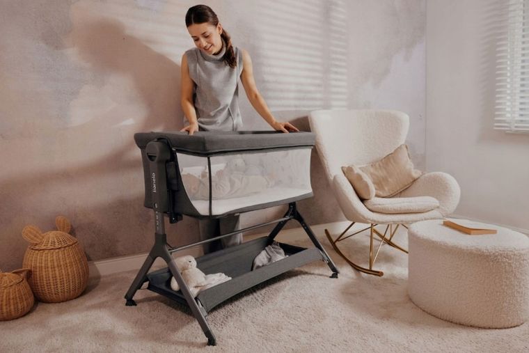 Lionelo, Leonie Plus, łóżeczko dostawne, beige sand