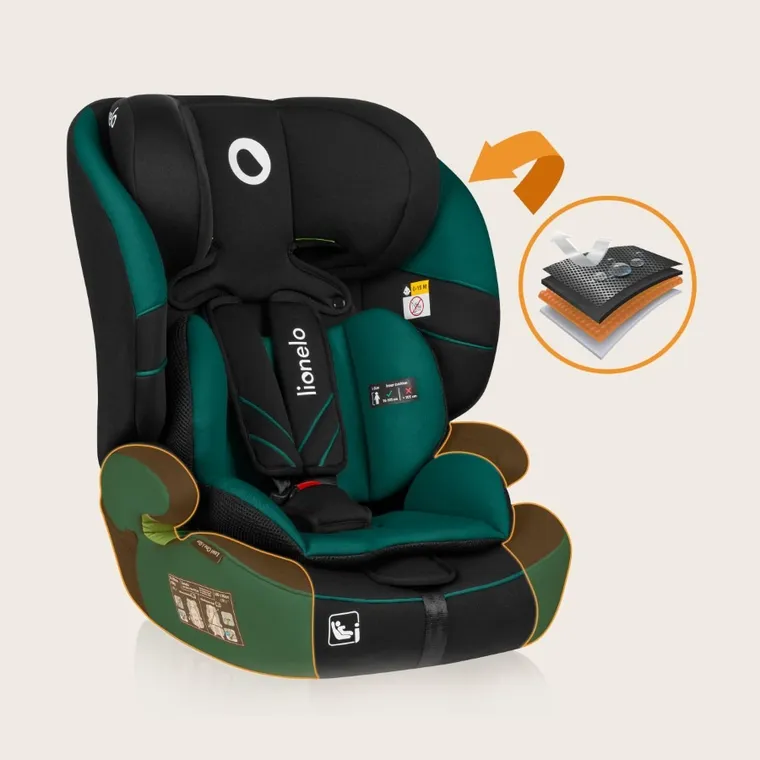 Lionelo, Levi One I-Size, fotelik samochodowy, Green Forest, 76-150 cm