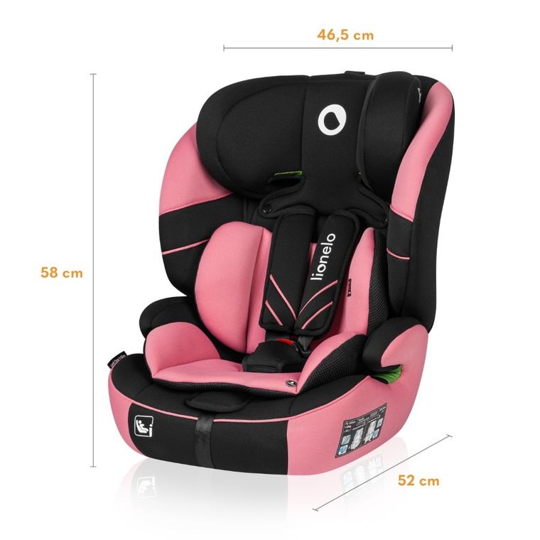Lionelo, Levi One I-Size, fotelik samochodowy, Pink Rose, 76-150 cm