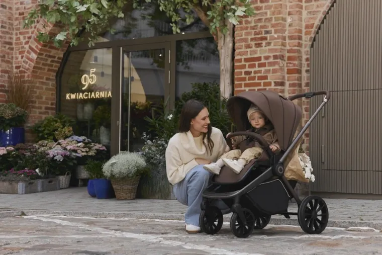 Lionelo, Mika Plus, wózek spacerowy, mocha mousse