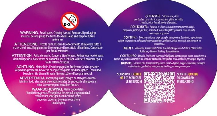 Lisciani, Moon Academy, zestaw długopisów, 1 szt.