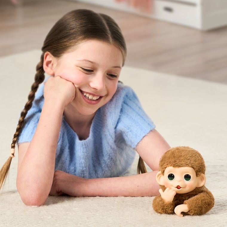 Little Live Pets, Minis, Moja Małpka Pepi Peach, maskotka interaktywna