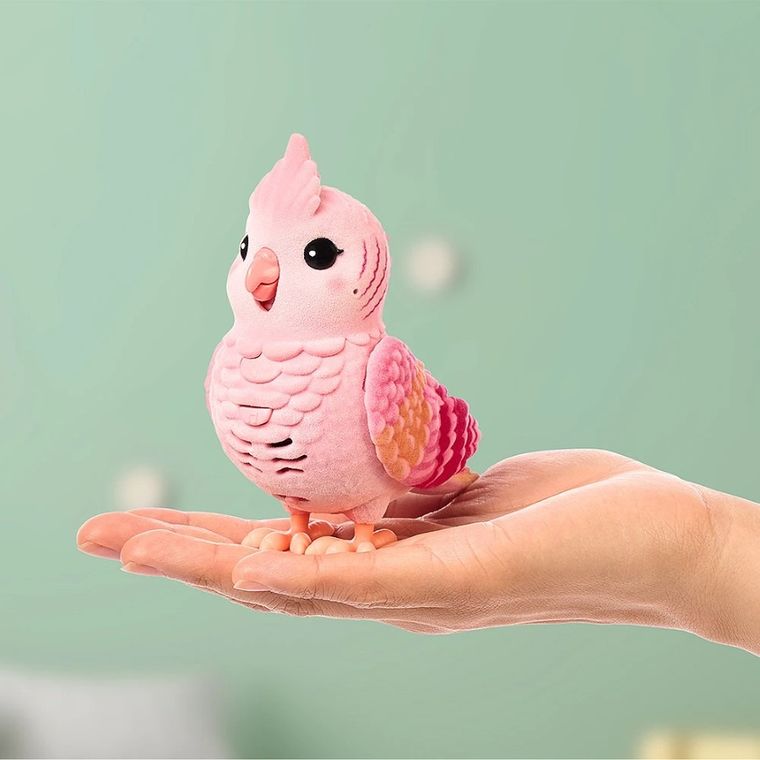 Little Live Pets, Mój Prawdziwy Ptaszek, Rosie, ćwierkający ptaszek w klatce, zabawka interaktywna, różowy