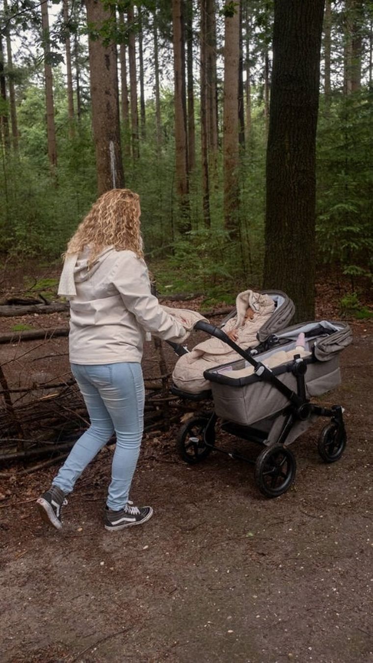 Lodger, Taslon, Birch, zimowy śpiworek do wózka, wodoodporny, jasnobeżowy