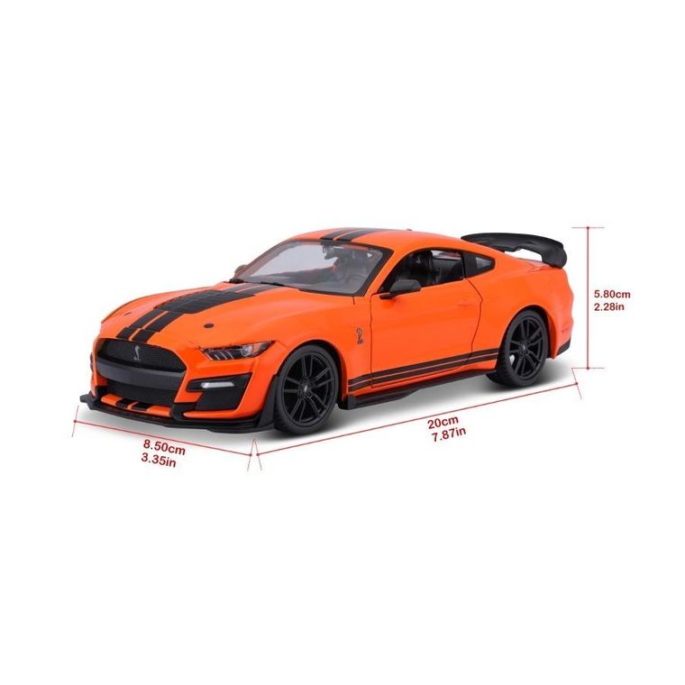 Maisto, 2020 Mustang Shelby GT500, model pojazdu, pomarańczowy, 1:24