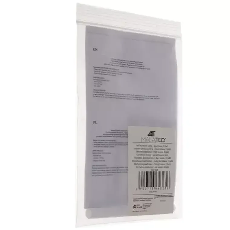 Malatec, etykiety samoprzylepne + pisak