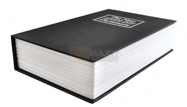 Malatec, kasetka w książce, sejf