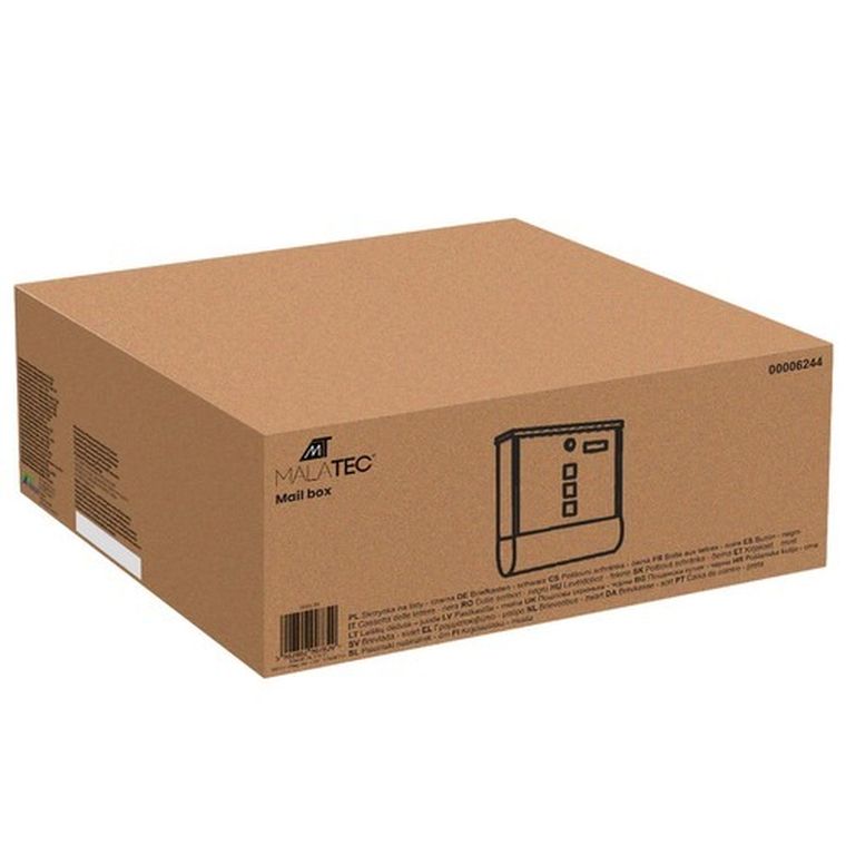 Malatec, skrzynka na listy, czarna