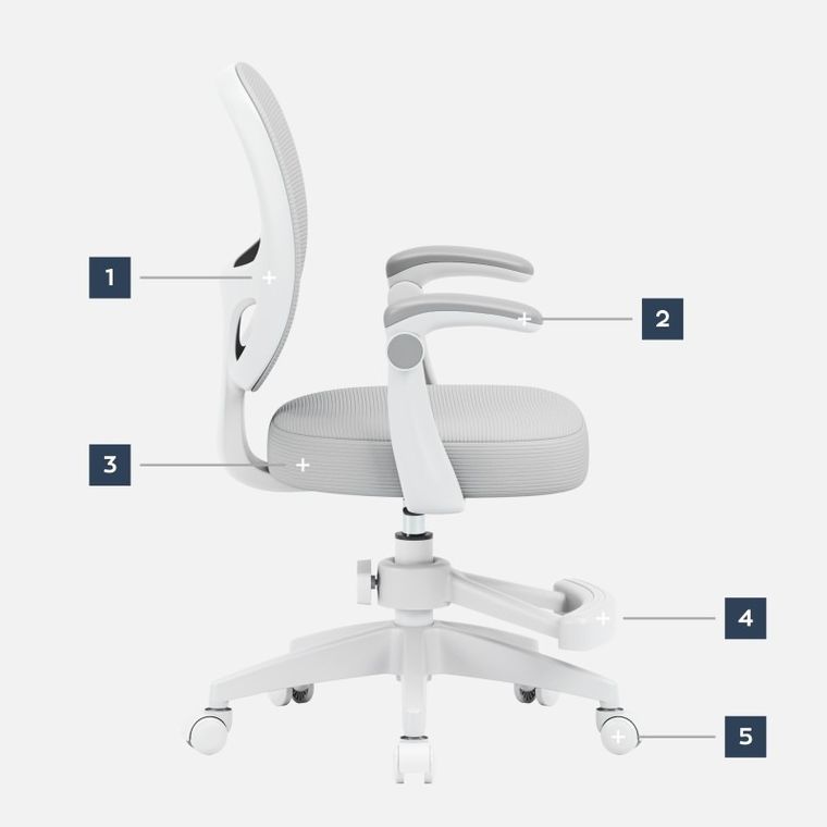 Mark Adler, Junior 3.1, fotel obrotowy dla dzieci, Grey