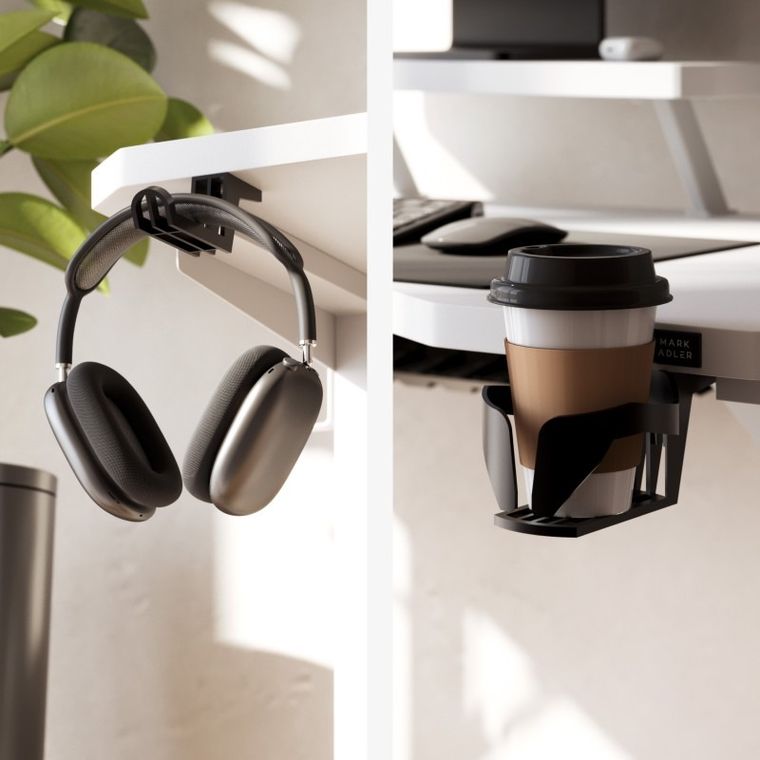 Mark Adler, Leader 5.1 White, biurko komputerowe z półką, 115 cm