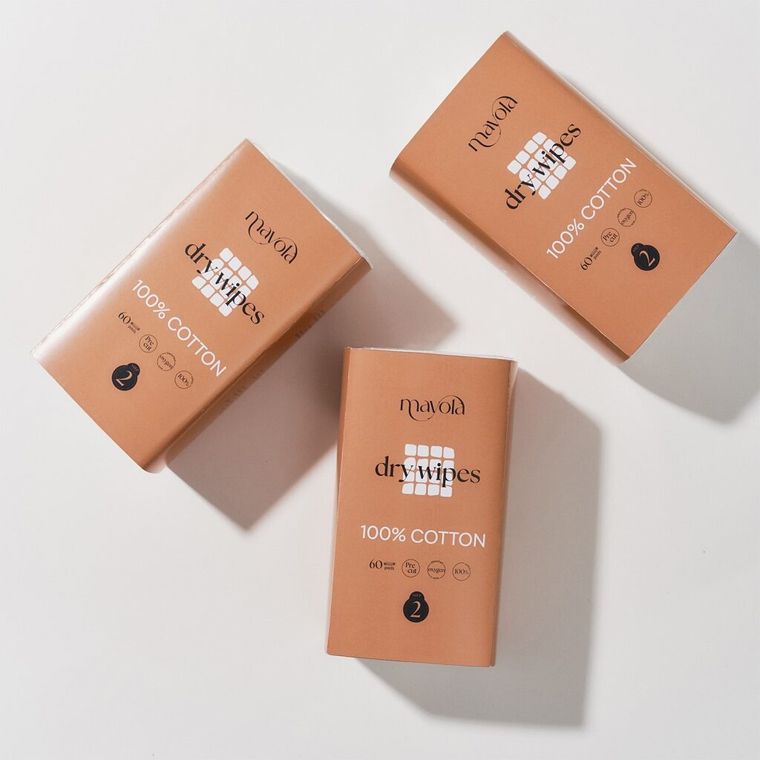 Mayola, waciki bawełniane w taśmie, 9-10 cm, 60 szt.