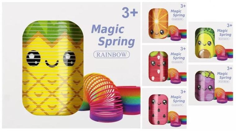 Mega Creative, magiczna sprężyna, owoce, 1 szt.