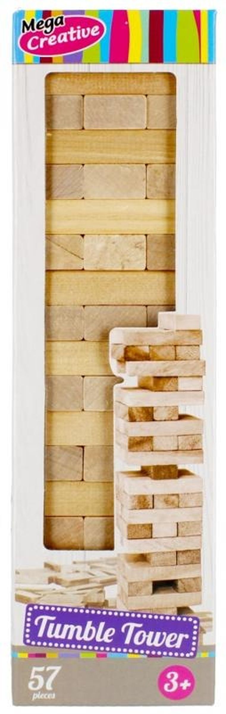 Mega Creative, wieża drewniana, gra zręcznościowa