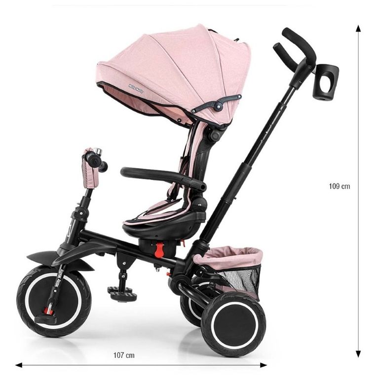 Milly Mally, Stanley Rubber, rowerek trójkołowy, New Pink