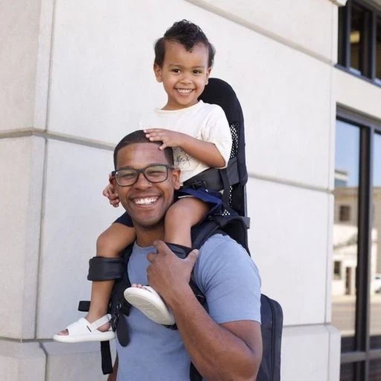 MiniMeis, G5, plecak dla rodzica, Black