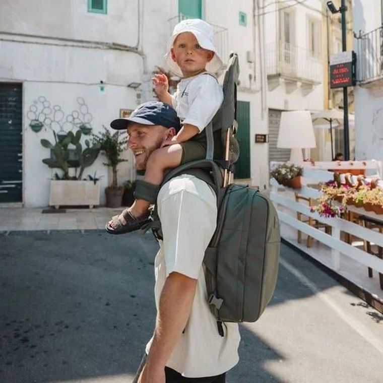 MiniMeis, G5, plecak dla rodzica, Olive